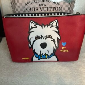 Marc Tetro cute my Westy make up travel bag NWT